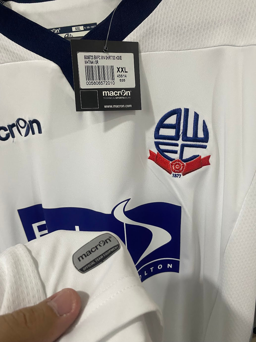 Camisa Bolton Wanderers Home 2013 - Tamanho XXL (59x78 cm)