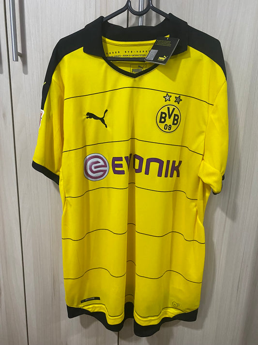 Camisa Borussia Dortmund Home 2014 - Aubameyang (Tamanho XL - 58x78 cm)