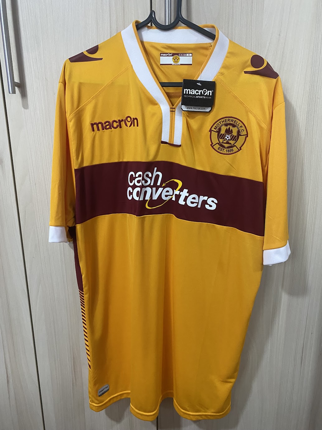 Camisa Motherwell Home 2014 (Tamanho XXL - 59x78 cm)