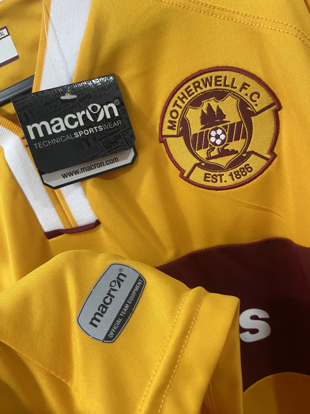 Camisa Motherwell Home 2014 (Tamanho XXL - 59x78 cm)