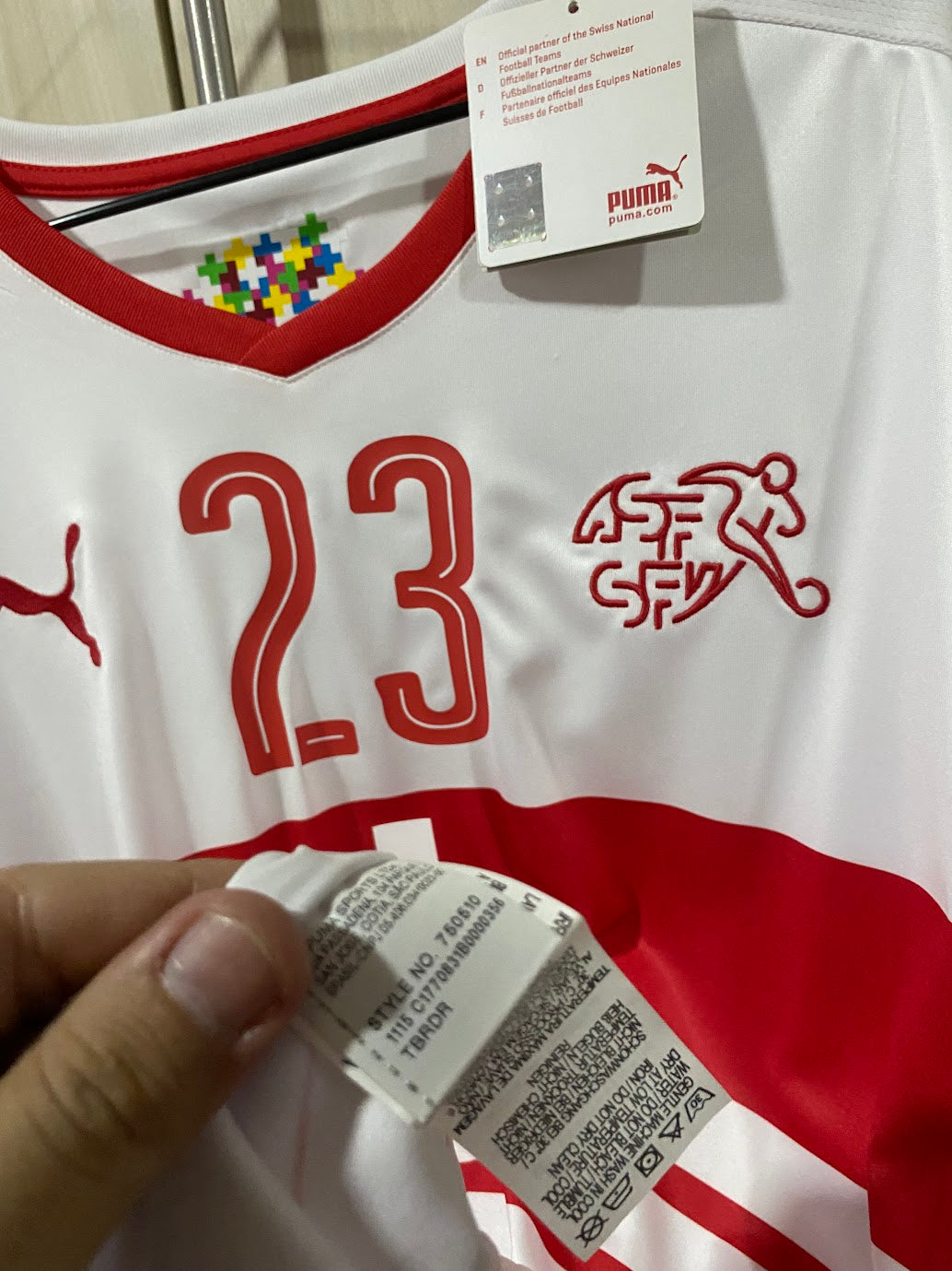 Camisa Suíça Away 2016 - Personalizada Shaqiri - Tamanho XL (58x78 cm)