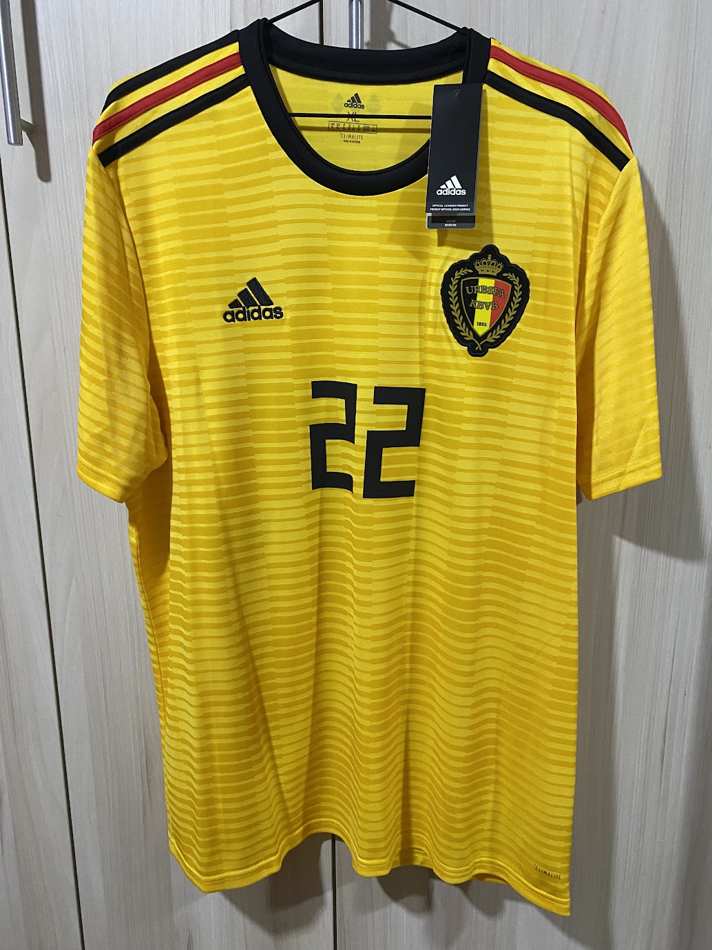 Camisa Bélgica Away 2018 - Personalizada Chadli - Tamanho GG (61x78 cm)