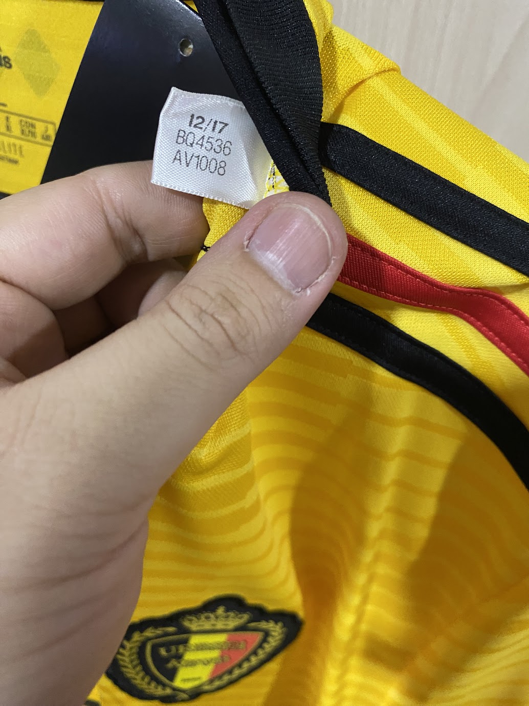 Camisa Bélgica Away 2018 - Personalizada Chadli - Tamanho GG (61x78 cm)