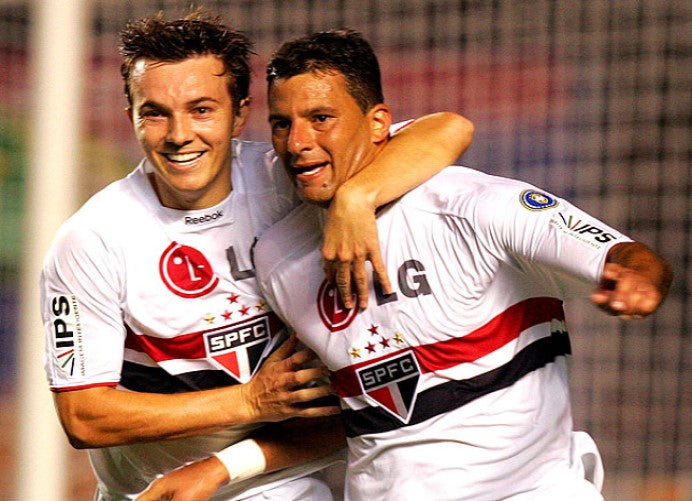 Camisa Jogo São Paulo - Dagoberto - 2009 - Patrocínio Raro