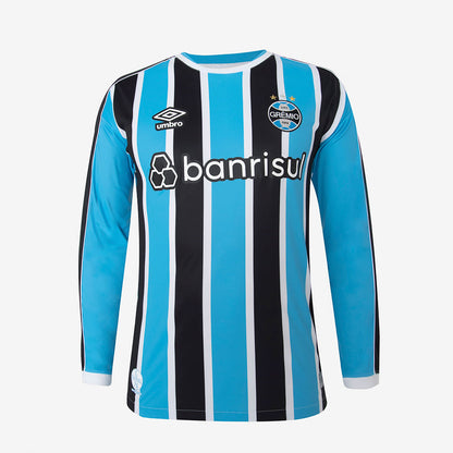 Camisa Manga comprida Masculina Umbro Grêmio Oficial 1 2023 (Classic S/N)