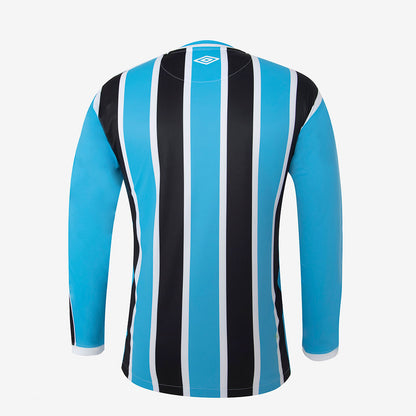 Camisa Manga comprida Masculina Umbro Grêmio Oficial 1 2023 (Classic S/N)