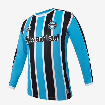 Camisa Manga comprida Masculina Umbro Grêmio Oficial 1 2023 (Classic S/N)