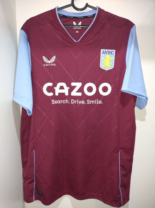 Camisa Aston Villa 2022-23 Premier League tamanho 2GG