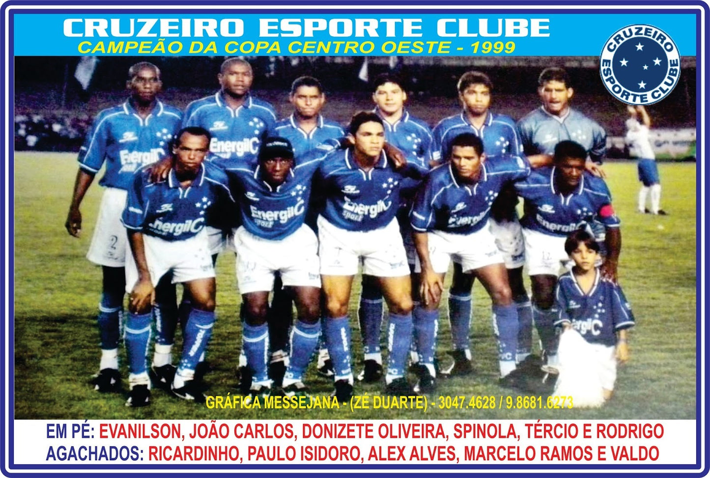 Camisa de jogo Cruzeiro 1999 de jogo