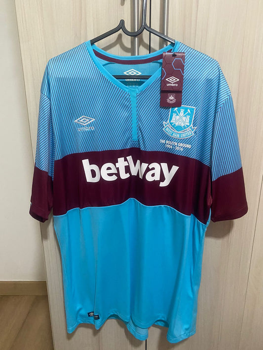 Camisa West Ham 2016 Boleyn Ground away