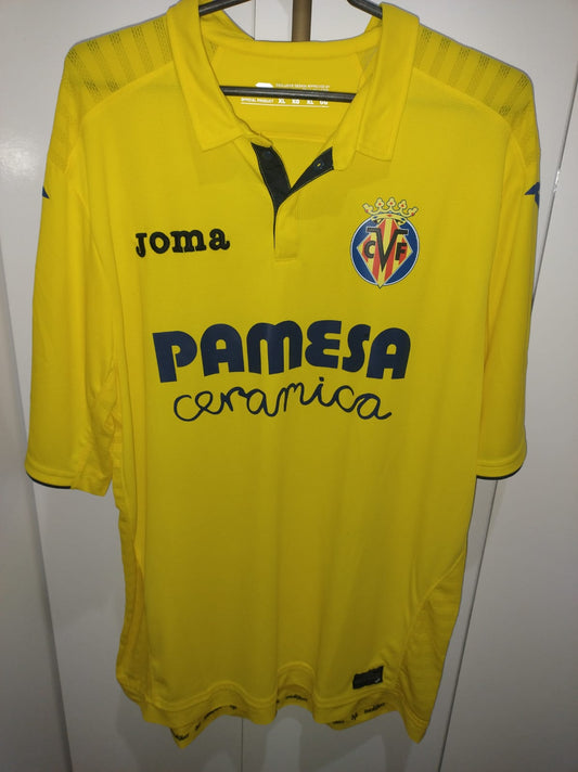 Camisa Villarreal CF 2017/2018 - Tamanho GG (56 x 77 cm) - Nova sem Etiquetas