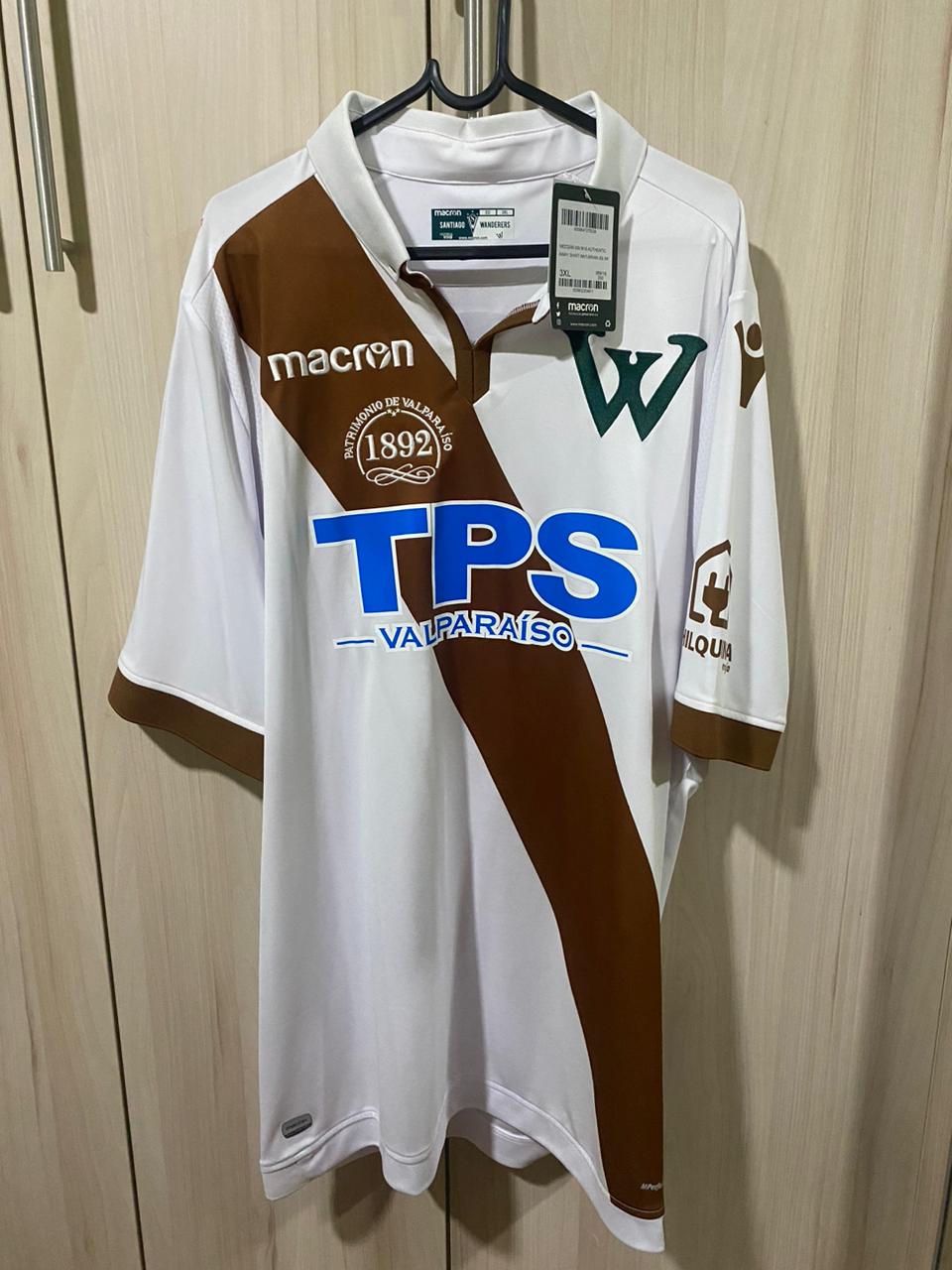 Camiseta Visita Santiago Wanderers de Valparaíso 2018 -  Tamanho 3XL (58 x 81 cm)