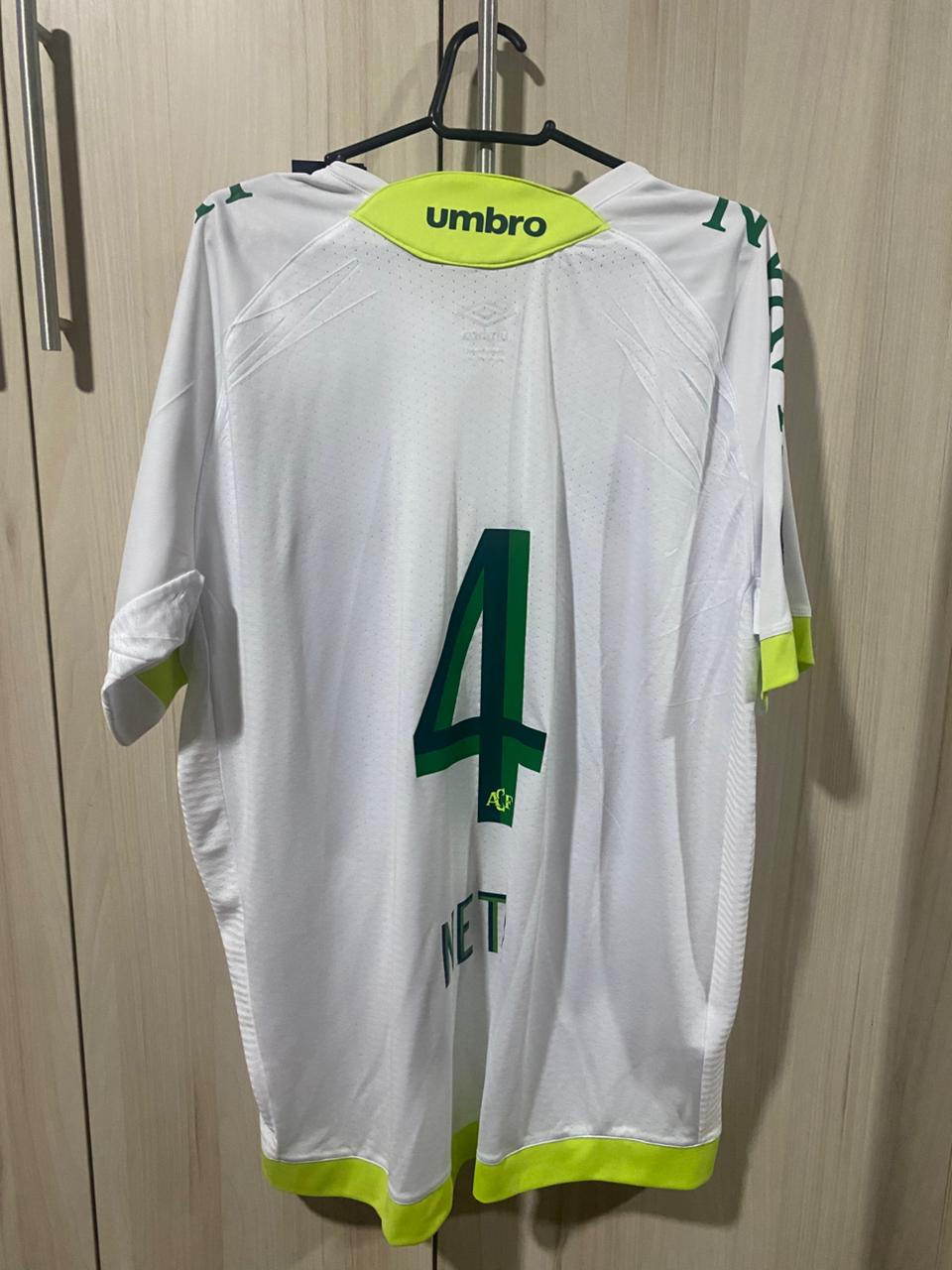 Camisa Chapecoense 2017 Away - Personalizada Neto com Patch de Campeão da Sul-Americana