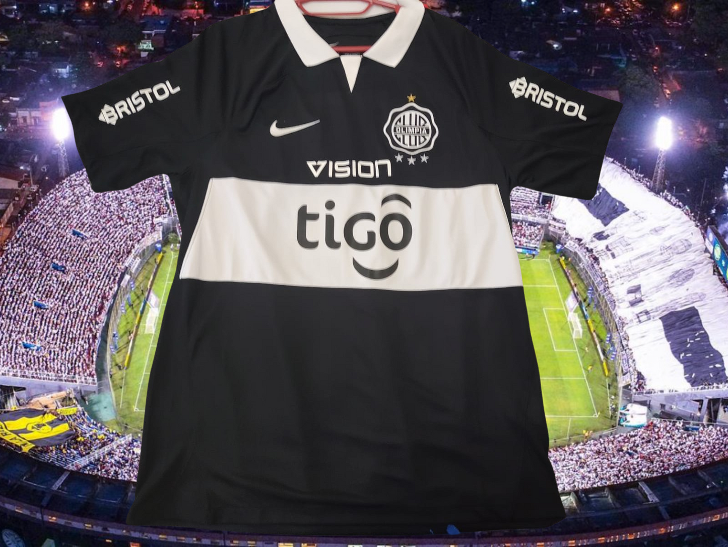 Camisa Olimpia Paraguay 2023 na etiqueta