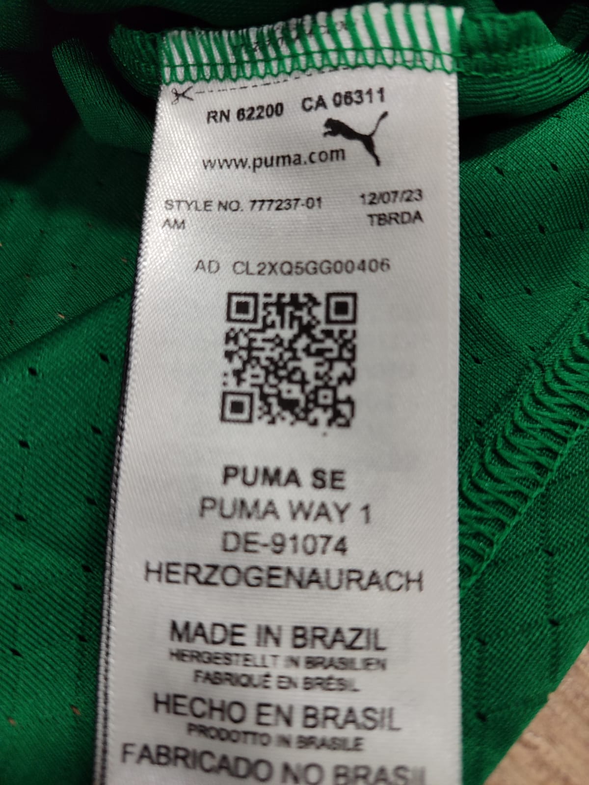 Camisa Palmeiras Puma I 24/25 - Jogador - tamanho G