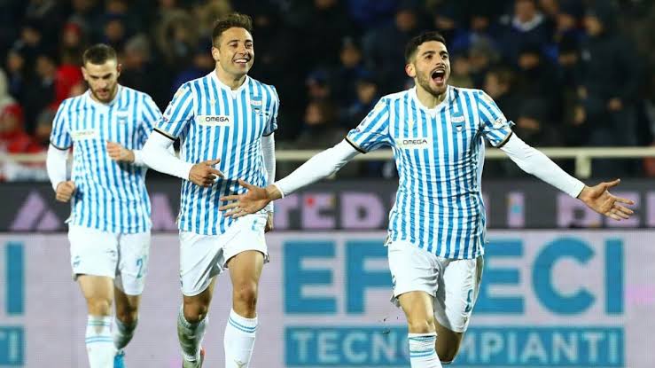 Rara Camisa do SPAL da Itália - Manga Longa